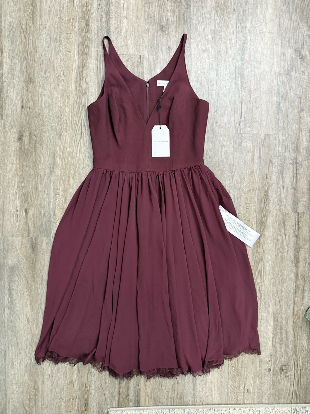 Dress The Population • Alicia Chiffon Fit & Flare Dress - Picture 5 of 16